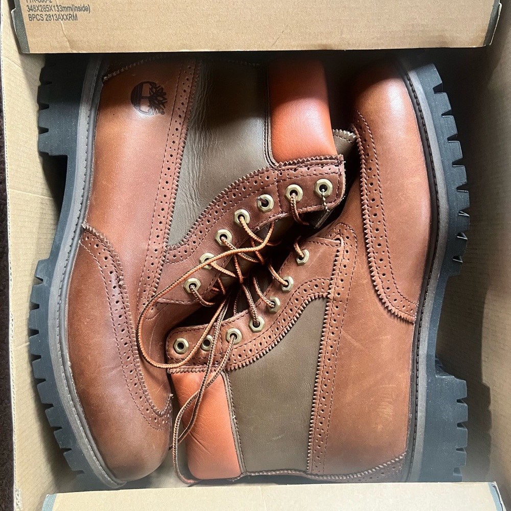 Timberland Brown Heritage Boots Rugged Sole